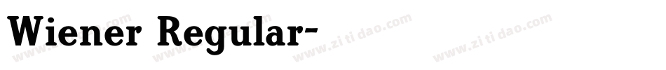 Wiener Regular字体转换
